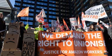 Amazon workers striking