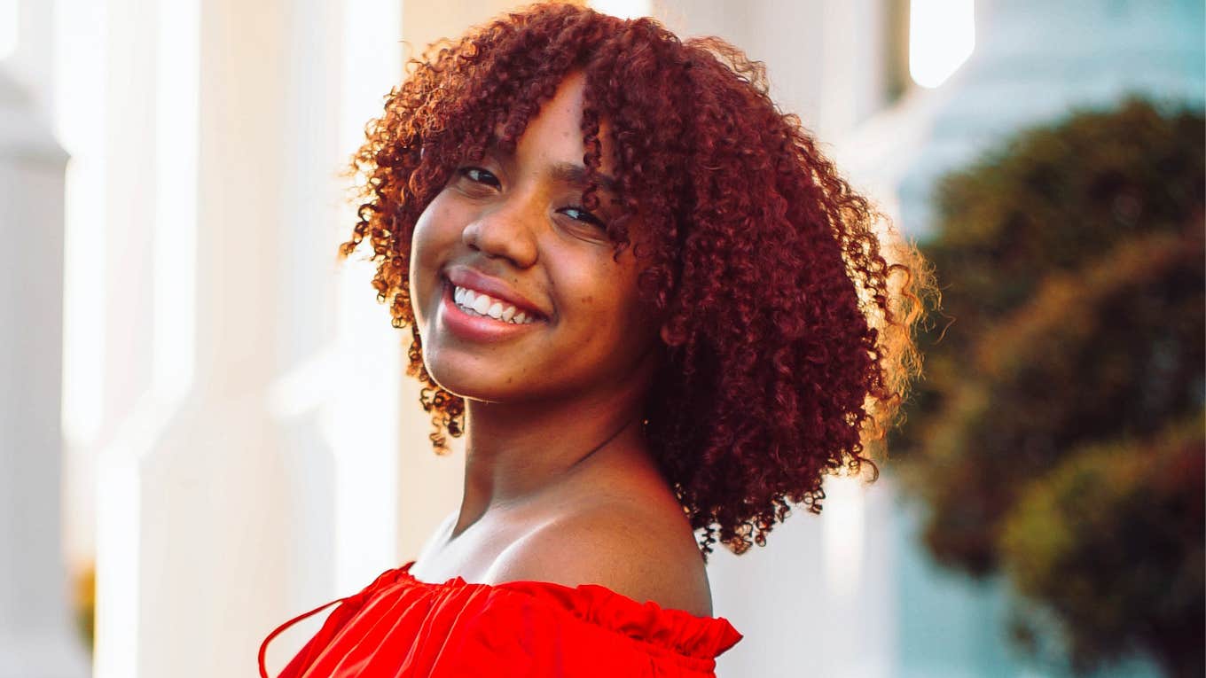 Traits Of Strong People Who Create Their Own Happiness, According To Psychology Woman creates own happiness.