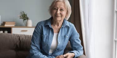 boomer woman thinking about her childhood
